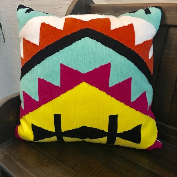 Anthropologie Other - Anthropologie bright tribal accent pillow